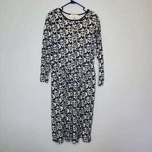 Cambridge Dry Goods M Long Sleeve Dress Maxi Heavyweight Stretchy Shirt Dress